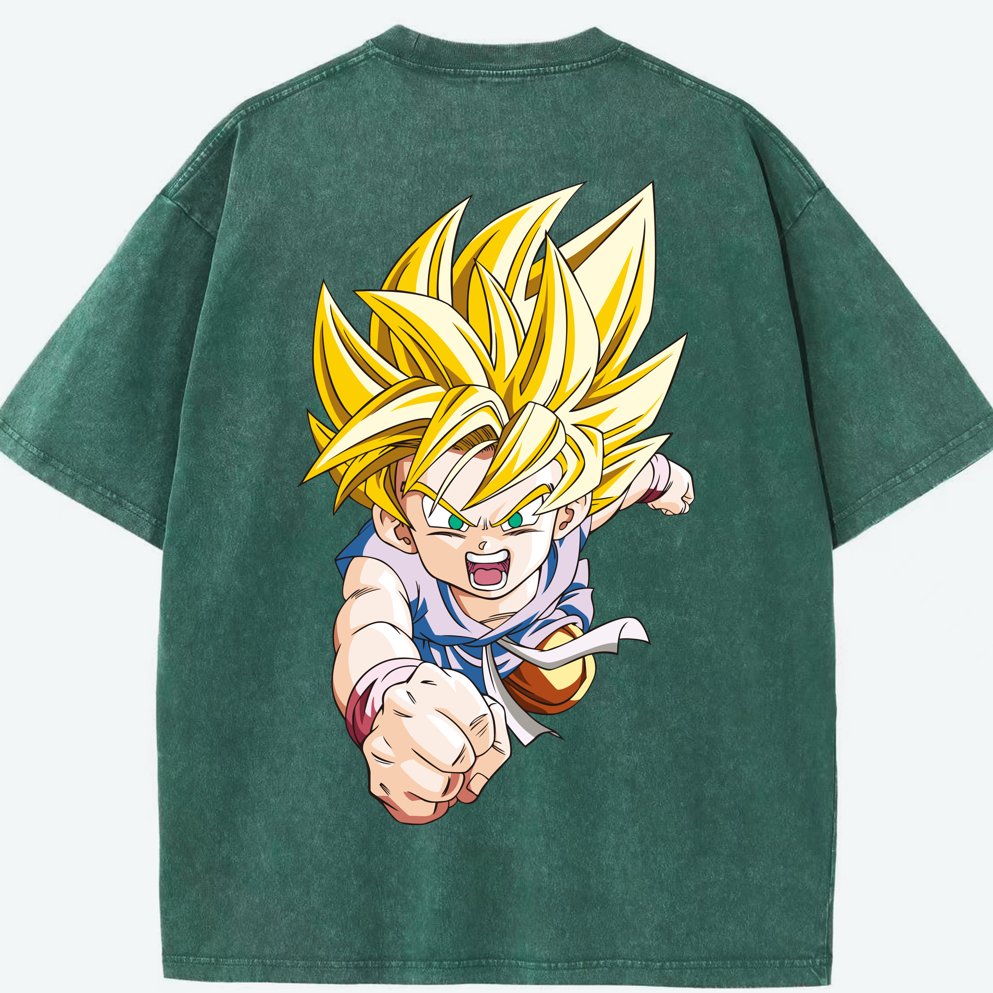 （画像用） ドラゴンボール ベジット DRAGON BALL Vegetto 綿100% ヴィンテージ風 半袖Tシャツ（背面プリント）